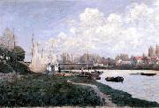 Alfred Sisley Drying Nets oil painting artist